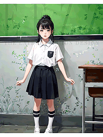 校服上衣藍白POLO衫打底衫運動會短袖學(xué)生裝