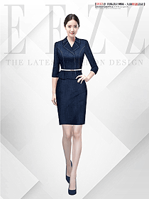 高端英倫風(fēng)西裝裙女士職業(yè)裝套裝定制設(shè)計(jì)圖