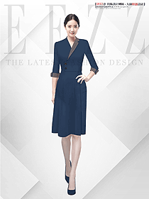 正式場合通勤ol工裝-珠寶店職業(yè)女裝手繪設(shè)計圖