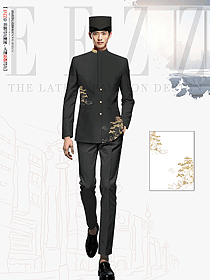 五星級酒店會所賓館泊車員男款制服定制黑色套裝