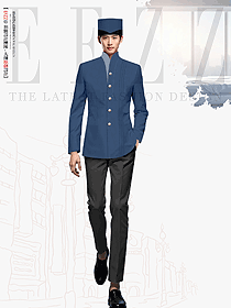 秋冬裝酒店門童迎賓服裝接待禮賓工作服定制方案