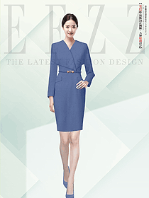 高端職業(yè)西裝連衣裙套裝兩件套OL職業(yè)裝定制設(shè)計(jì)圖