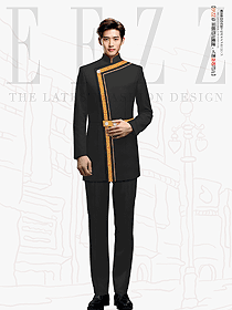 長袖迎賓門童制服賓館泊車員秋冬季男款設(shè)計