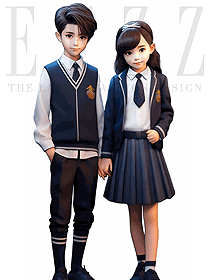 校園男女童毛衣馬甲禮服小學(xué)生校服定制手繪圖片