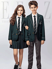 春秋裝英倫風(fēng)西裝秋季三件套學(xué)生校服手繪圖