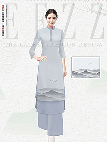 復(fù)古中國(guó)民族風(fēng)女裝改良漢服手繪設(shè)計(jì)圖