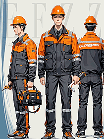 海運(yùn)重工車(chē)間貨運(yùn)工裝運(yùn)輸公司工服定制設(shè)計(jì)圖