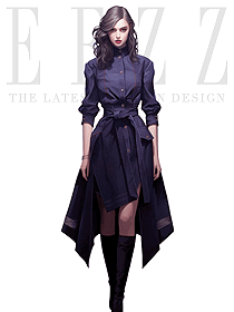 美式牛仔風(fēng)設(shè)計(jì)感洋氣女士紫色中袖襯衫工裝手繪圖