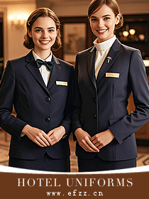 國(guó)外高端酒店大堂總臺(tái)服務(wù)人員制服排版圖-資料片
