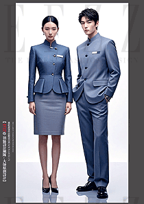 酒店前臺工作服高端西裝公務(wù)員正裝