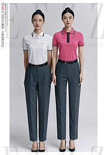 夏季企業(yè)工裝短袖翻領(lǐng)文化衫款式圖