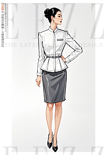 薄款職業(yè)裝氣質(zhì)禮儀接待案場客服員工服裝