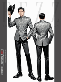 秋冬季賓館泊車員男工裝制服手繪效果圖