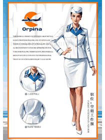 職場地勤柜臺通勤套裝氣質(zhì)正裝手繪案例