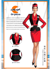 春夏時(shí)尚職業(yè)西裝紅色通勤套裝手繪作品