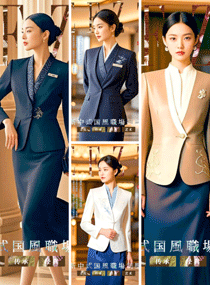 新中式國風職場制服：大堂服務(wù)人員的文化名片，盡顯高端服務(wù)格調(diào)