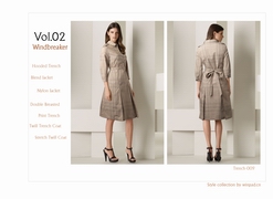 歐洲風(fēng)衣精典款式收藏vol.01，風(fēng)衣服裝畫冊(cè)