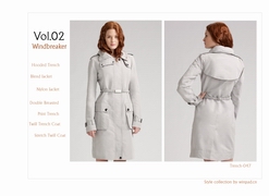 歐洲風(fēng)衣精典款式收藏vol.01，風(fēng)衣服裝畫冊(cè)