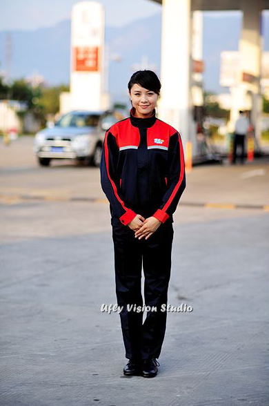 中石化香港加油站員工制服設計,加油站工作服,加油工服,加油員服裝