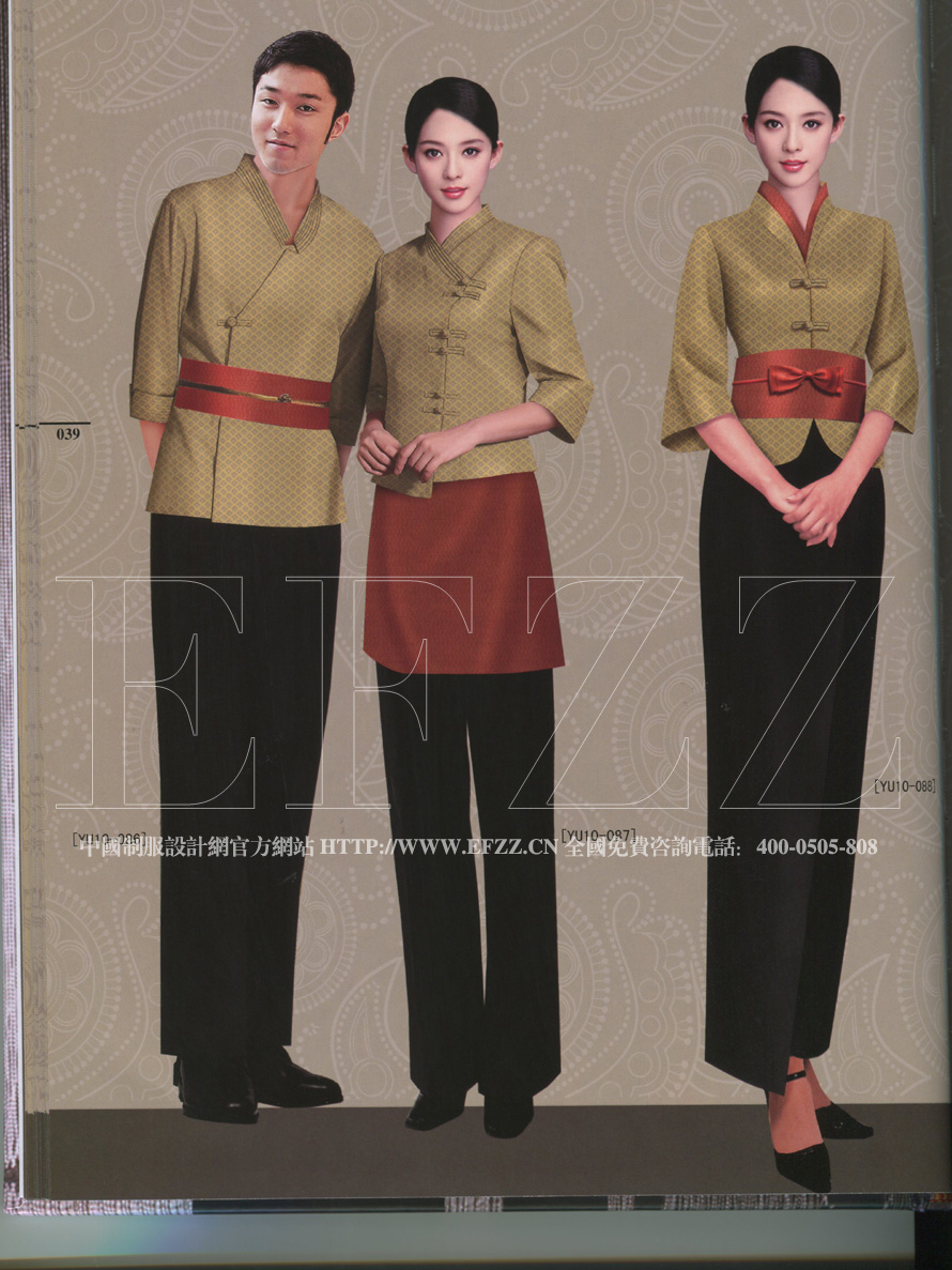 商務休閑酒店時尚制服意宇十，酒店制服設計書籍_中國制服設計網(wǎng)