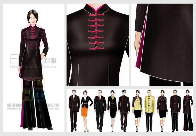 寶龍大酒店服裝設(shè)計(jì)圖片