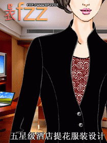 五星級酒店制服圖片提花系列