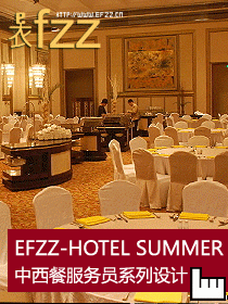 中西餐飲服務員制服設計圖