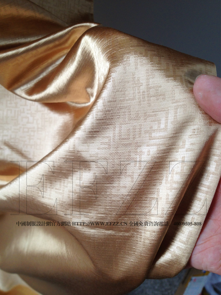 暗金色迷宮格高密壓花提花布面料
