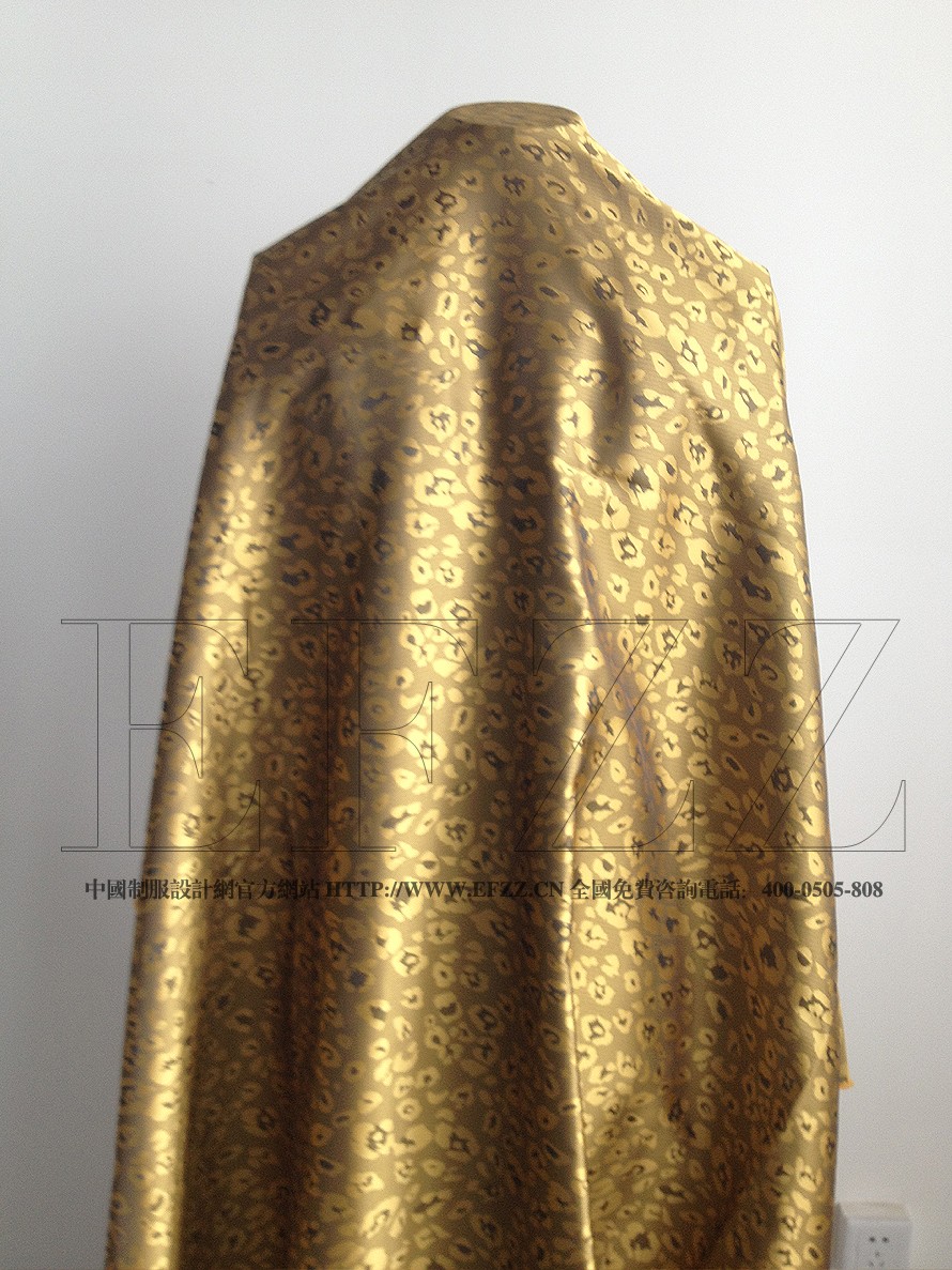 藝術(shù)花紋酒店制服提花面料606-1