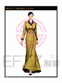酒店中餐咨客制服設(shè)計(jì)圖599