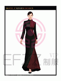 酒店中餐咨客制服設(shè)計圖596
