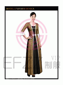 酒店中餐咨客制服設(shè)計(jì)圖598