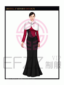 酒店中餐咨客制服設(shè)計(jì)圖597