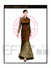 酒店中餐咨客制服設(shè)計圖602