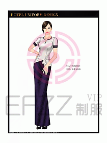 酒店中餐咨客制服設(shè)計(jì)圖626