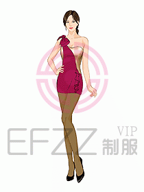 夜總會ktv包房公主制服設(shè)計圖524