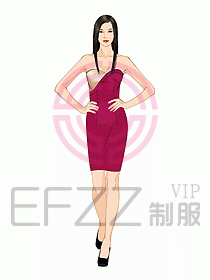 夜總會(huì)ktv包房公主制服設(shè)計(jì)圖526