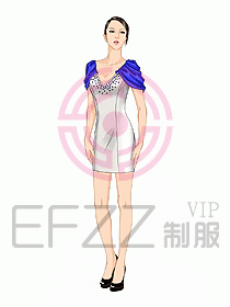 夜總會(huì)ktv包房公主制服設(shè)計(jì)圖536