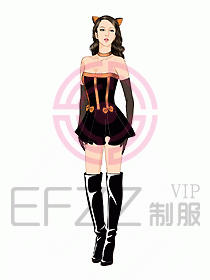 夜總會(huì)ktv包房公主制服設(shè)計(jì)圖549