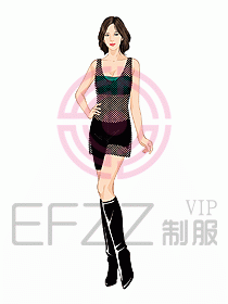 夜總會ktv包房公主制服設(shè)計圖547