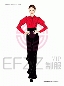 夜總會迎賓咨客制服設(shè)計圖244