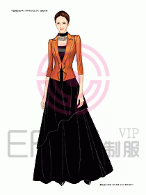 夜總會迎賓咨客制服設(shè)計圖243