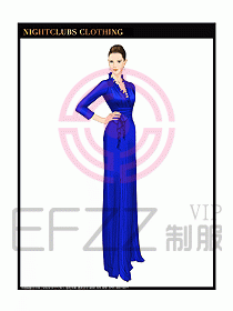 夜總會(huì)迎賓咨客制服設(shè)計(jì)圖266