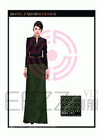 桑拿水療咨客迎賓制服設(shè)計(jì)289