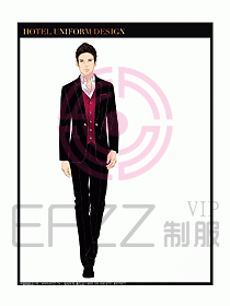 桑拿水療咨客迎賓制服設(shè)計(jì)294