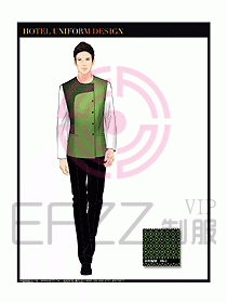 桑拿水療咨客迎賓制服設(shè)計298
