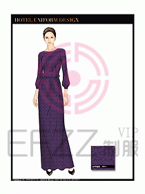 桑拿水療咨客迎賓制服設計302