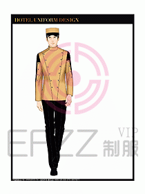 酒店門(mén)童保安制服設(shè)計(jì)圖811