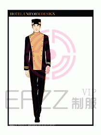 酒店門(mén)童保安制服設(shè)計(jì)圖819