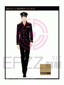 酒店門童保安制服設計圖824